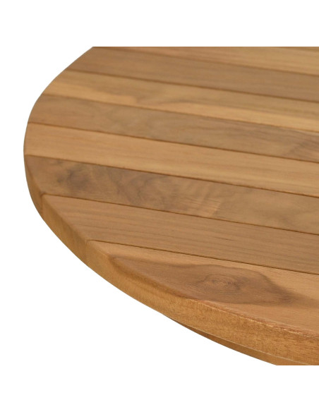 Piano del tavolo Ø 50 x 3,5 Rotondo Legno di teak solido