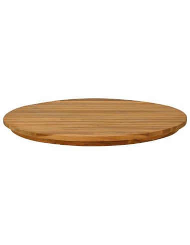 Piano del tavolo Ø 60 x 3,5 Rotondo Legno di teak solido