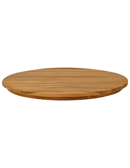 Piano del tavolo Ø 60 x 3,5 Rotondo Legno di teak solido