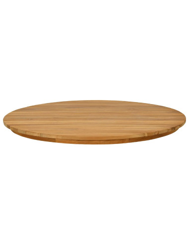 Piano del tavolo Ø 70 x 3,5 Rotondo Legno di teak solido