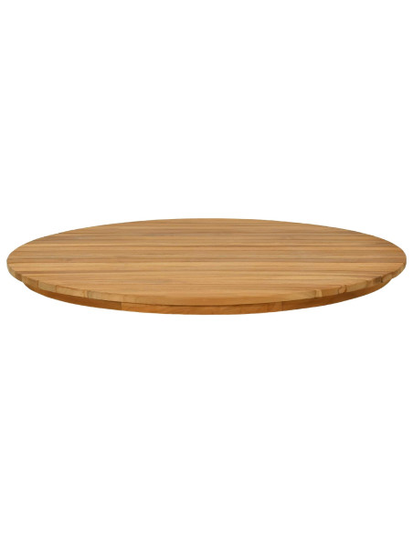 Piano del tavolo Ø 70 x 3,5 Rotondo Legno di teak solido