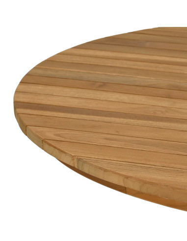 Piano del tavolo Ø 70 x 3,5 Rotondo Legno di teak solido
