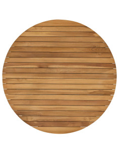 Piano del tavolo Ø 80 x 3,5 Rotondo Legno di teak solido 2