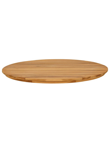 Piano del tavolo Ø 80 x 3,5 Rotondo Legno di teak solido
