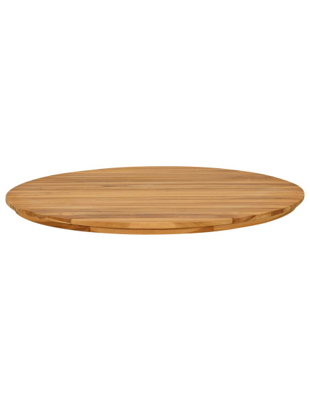 Piano del tavolo Ø 80 x 3,5 Rotondo Legno di teak solido