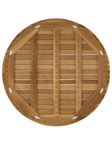 Piano del tavolo Ø 80 x 3,5 Rotondo Legno di teak solido
