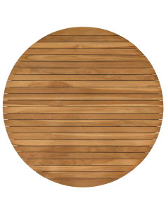 Piano del tavolo Ø 90 x 3,5 Rotondo Legno di teak solido 2