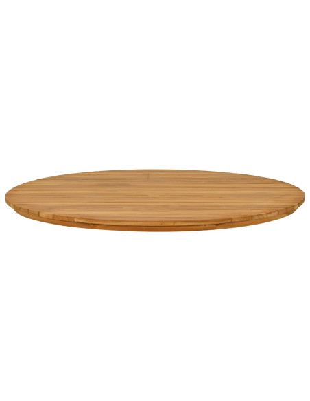 Piano del tavolo Ø 90 x 3,5 Rotondo Legno di teak solido