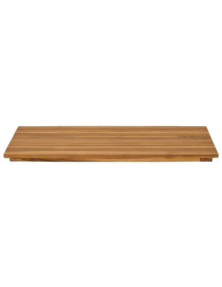 Piano del tavolo 90 x 45 x 3,5 cm Rettangolare Naturale