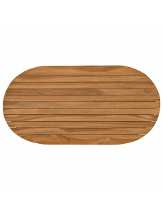 Piano del tavolo 80 x 40 x 3,5 cm Ovale Legno di teak solido 2