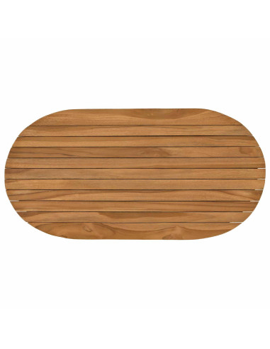 Piano del tavolo 80 x 40 x 3,5 cm Ovale Legno di teak solido