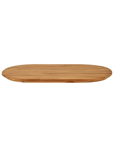 Piano del tavolo 80 x 40 x 3,5 cm Ovale Legno di teak solido