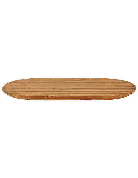Piano del tavolo 80 x 40 x 3,5 cm Ovale Legno di teak solido