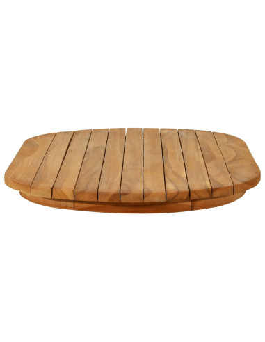 Piano del tavolo 80 x 40 x 3,5 cm Ovale Legno di teak solido