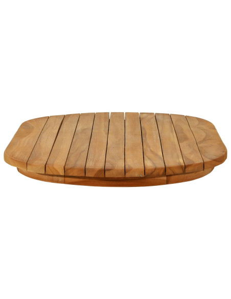 Piano del tavolo 80 x 40 x 3,5 cm Ovale Legno di teak solido