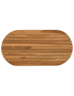 Piano del tavolo 90 x 45 x 3,5 cm Ovale Legno di teak solido 2
