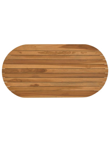 Piano del tavolo 90 x 45 x 3,5 cm Ovale Legno di teak solido