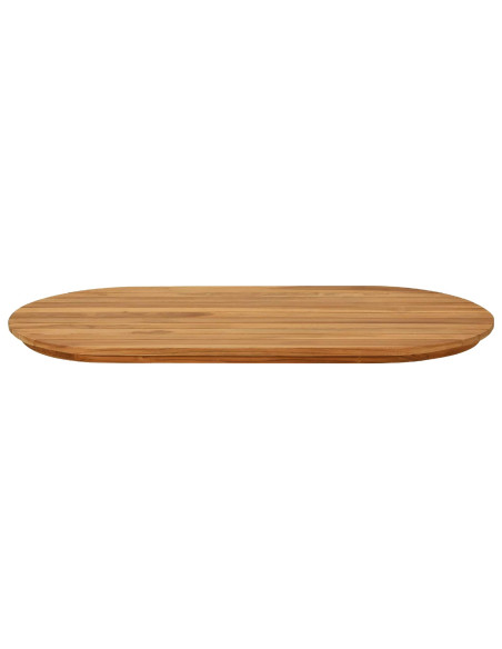 Piano del tavolo 90 x 45 x 3,5 cm Ovale Legno di teak solido