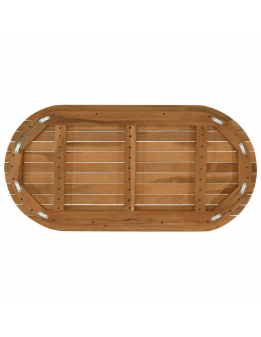 Piano del tavolo 90 x 45 x 3,5 cm Ovale Legno di teak solido