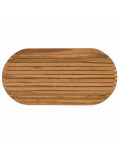 Piano del tavolo 100 x 50 x 3,5 cm Ovale Legno di teak solido 2
