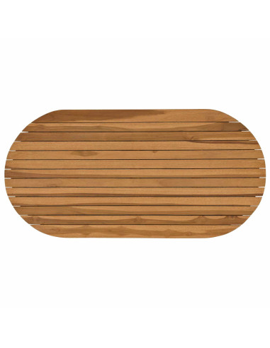 Piano del tavolo 100 x 50 x 3,5 cm Ovale Legno di teak solido