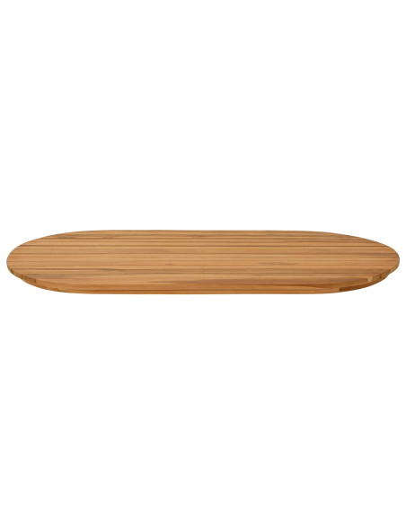 Piano del tavolo 100 x 50 x 3,5 cm Ovale Legno di teak solido