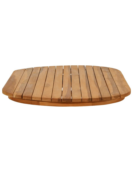 Piano del tavolo 100 x 50 x 3,5 cm Ovale Legno di teak solido