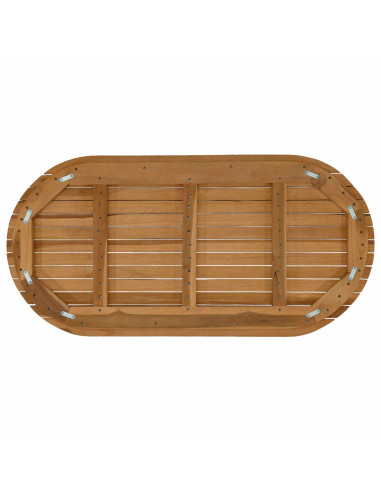 Piano del tavolo 100 x 50 x 3,5 cm Ovale Legno di teak solido