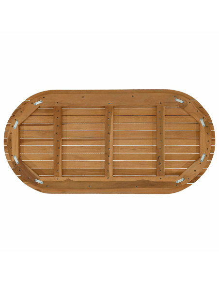 Piano del tavolo 100 x 50 x 3,5 cm Ovale Legno di teak solido