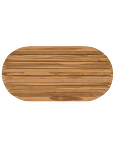 Piano del tavolo 110 x 55 x 3,5 cm Ovale Legno di teak solido 2