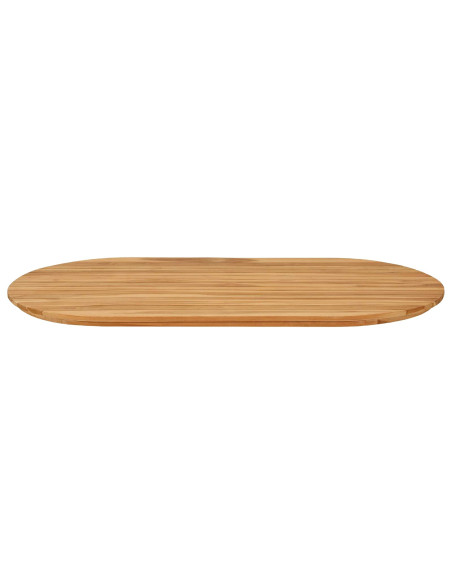 Piano del tavolo 110 x 55 x 3,5 cm Ovale Legno di teak solido
