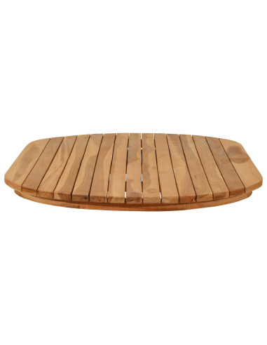 Piano del tavolo 110 x 55 x 3,5 cm Ovale Legno di teak solido