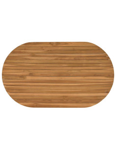 Piano del tavolo 120 x 70 x 3,5 cm Ovale Legno di teak solido 2