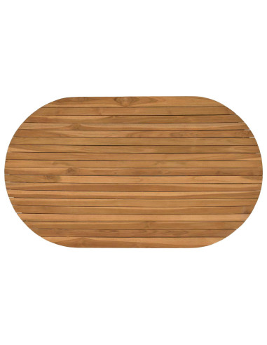 Piano del tavolo 120 x 70 x 3,5 cm Ovale Legno di teak solido