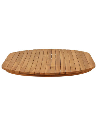 Piano del tavolo 120 x 70 x 3,5 cm Ovale Legno di teak solido