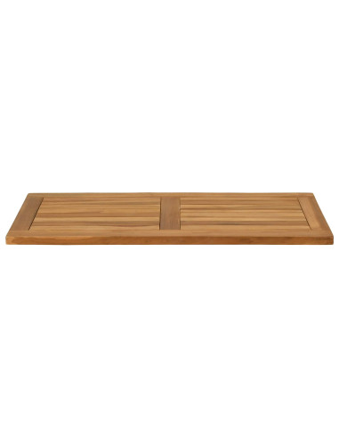 Piano del tavolo Rettangolare Legno di teak solido Naturale