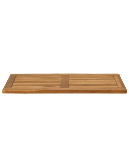 Piano del tavolo Rettangolare Legno di teak solido Naturale