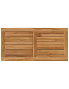 Piano del tavolo Rettangolare Legno di teak solido Naturale 2