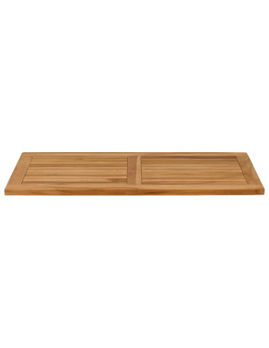 Piano del tavolo Rettangolare Legno di teak solido Naturale