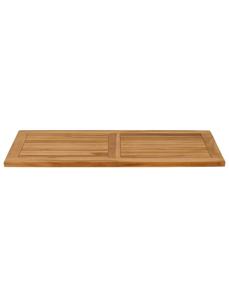 Piano del tavolo Rettangolare Legno di teak solido Naturale