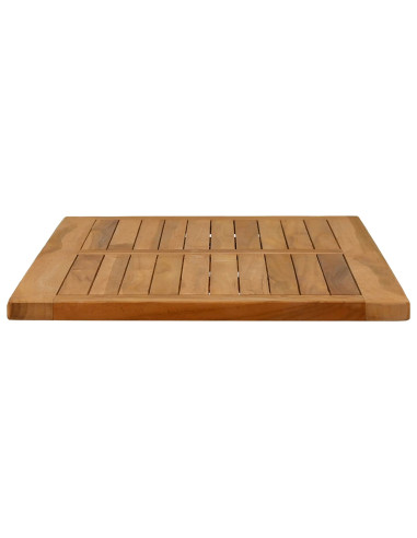 Piano del tavolo Rettangolare Legno di teak solido Naturale