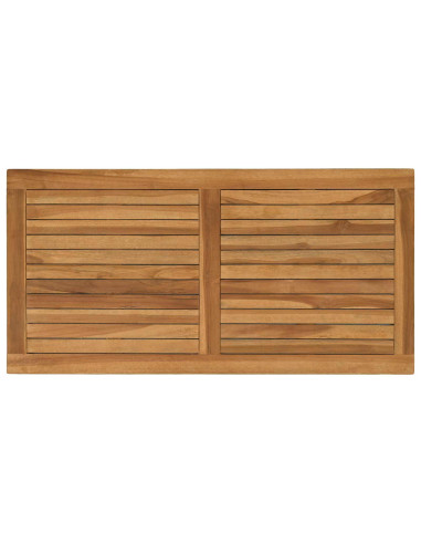 Piano del tavolo Rettangolare Legno di teak solido Naturale