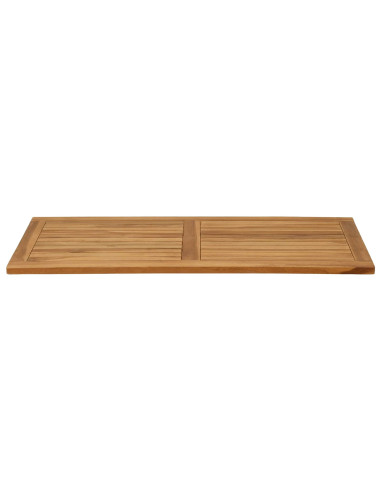 Piano del tavolo Rettangolare Legno di teak solido Naturale