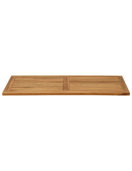 Piano del tavolo Rettangolare Legno di teak solido Naturale