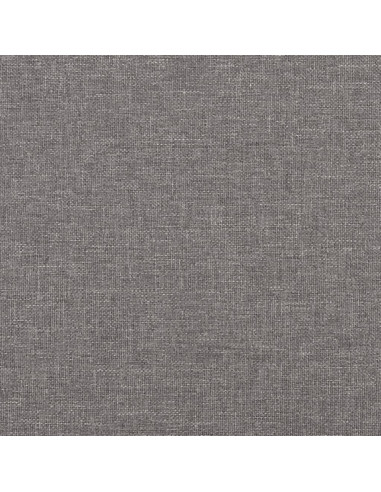 Poltrona con Poggiapiedi Grigio Chiaro 60 cm in Tessuto