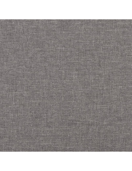 Poltrona con Poggiapiedi Grigio Chiaro 60 cm in Tessuto