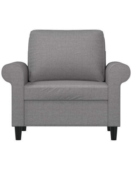 Poltrona Grigio Chiaro 60 cm in Tessuto
