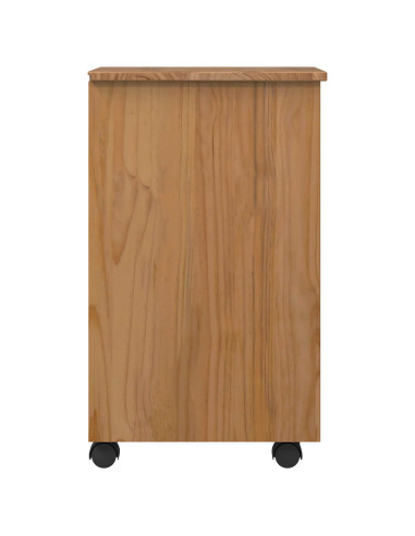 Armadietto Rotolante con Cassetti CORONA Marrone Miele