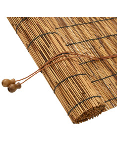 Tenda a rullo Marrone 100 x 160 cm Giunco 2