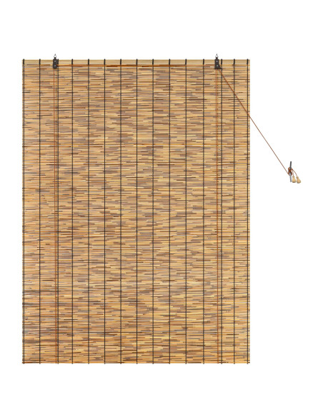 Tenda a rullo Marrone 120 x 160 cm Giunco